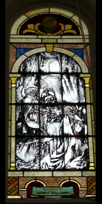 stainglass window Annunciation