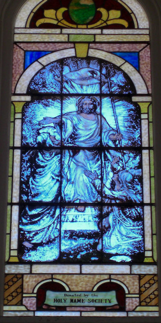 stainglass window Resurrection