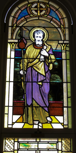 stainglass window St. James the Greater