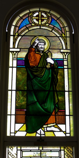 stainglass window St. Peter