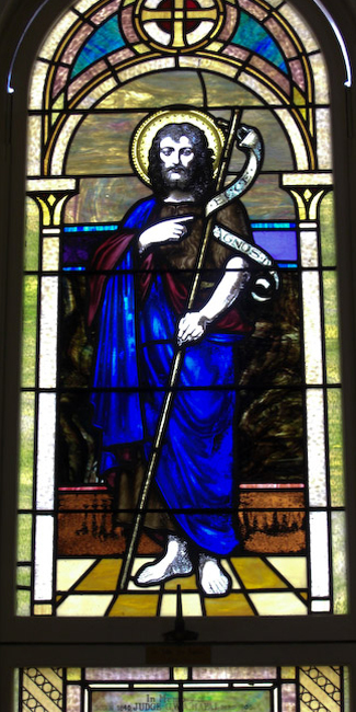 stainglass window St. John the Baptist