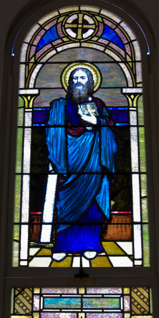 stainglass window St. Simon